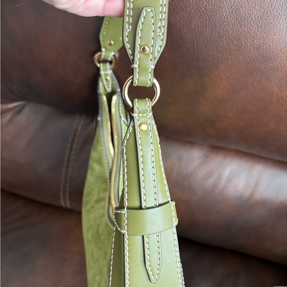 Michael Kors Preston Small Suede Crescent Shoulder Bag - Picture 5 of 5